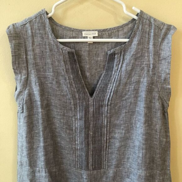 Garnet Hill Linen Dress - Picture 2 of 6